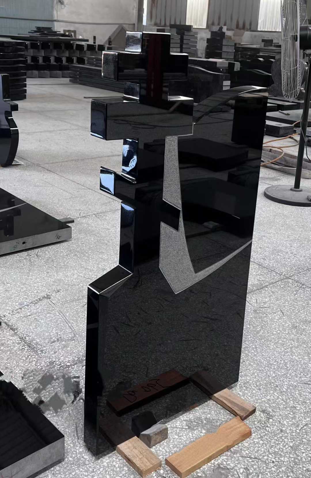 Xingyan шығармашылық геометриялық қара қабір тасы